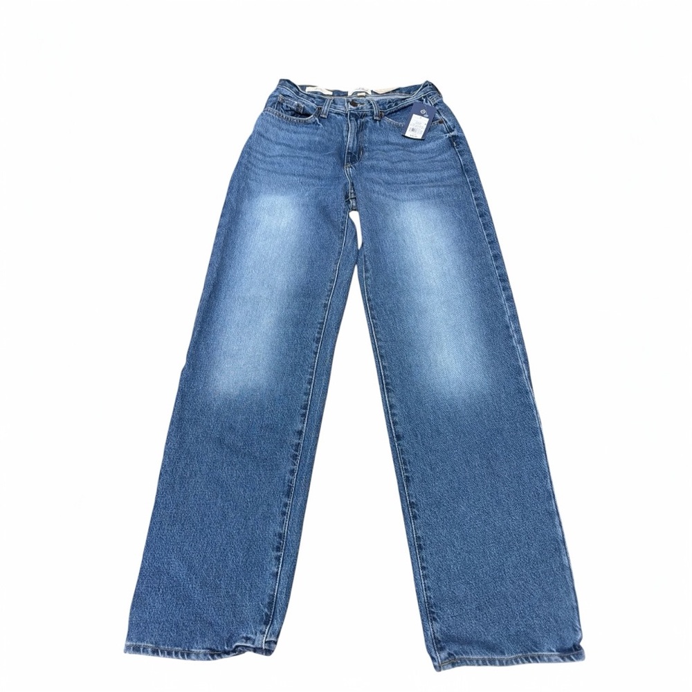 Universal Thread 90s Baggy Jeans Size 0 NWT High Rise Wide Leg Denim - Picture 1 of 8